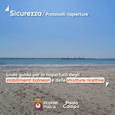 Protocolli riaperture per stabilimenti balneari e strutture ricettive